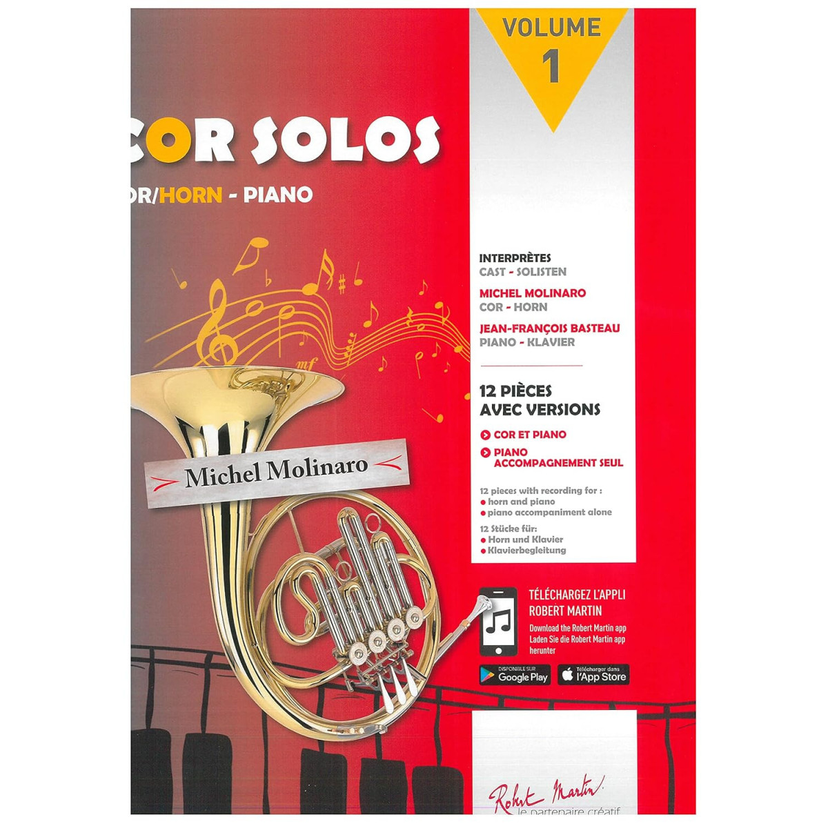 Cor Solos Vol. 1 - Michel Molinaro - Editions Robert Martin