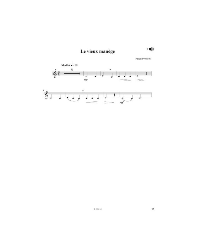 Le Tout Petit Cor Solo - Michel Molinaro - Editions Robert Martin