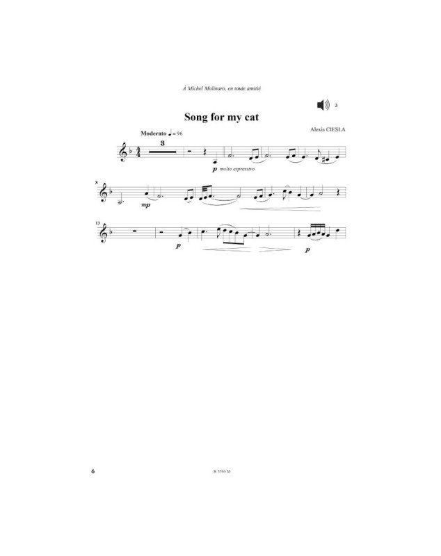 Cor Solos Moderato Vol. 2 - Michel Molinaro - Editions Robert Martin
