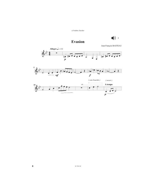 Cor Solos Moderato Vol. 2 - Michel Molinaro - Editions Robert Martin