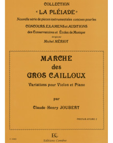 Marche des gros cailloux - Violon et Piano - Claude-Henry Joubert