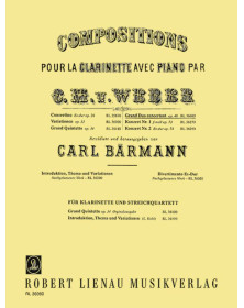 Grand Duo Concertant Op. 48 - Clarinette et Piano - Carl Maria von Weber