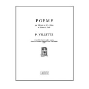 Poème - Clarinette et Piano - Pierre Villette - Editions Alphonse Leduc