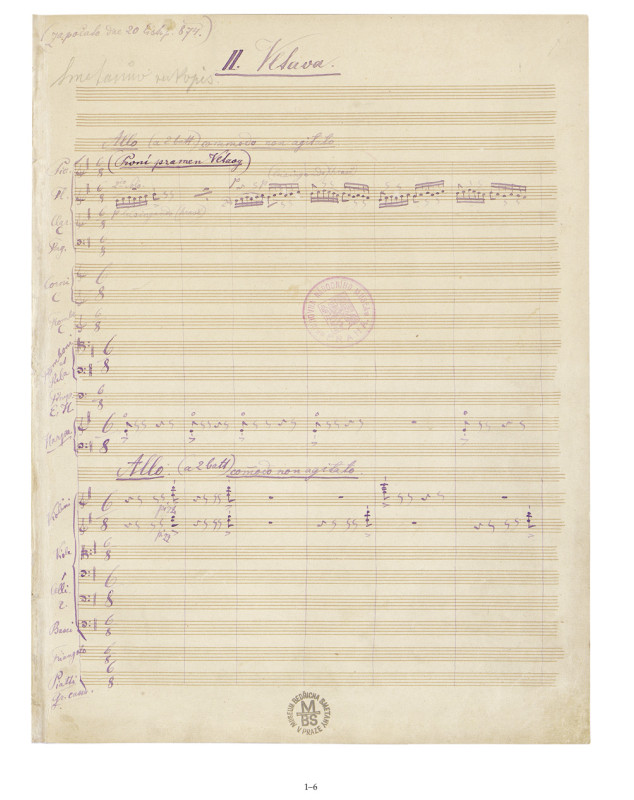 Vltava - La Moldau - Smetana - Facsimile du Manuscrit - Barenreiter