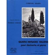 Quatre paysages Italiens - Clarinette et Piano - Christian Manen