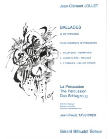 Ballades En Triangle - pour ensemble de percussions - Jean-Clément Jollet