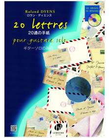 20 Lettres - Recueil pour Guitare - Roland Dyens - Henry Lemoine