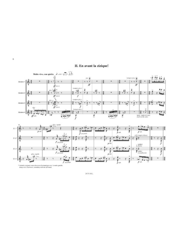 Ville d'Avril - Roland Dyens - Ensemble de Guitares - Henry Lemoine
