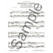 Sonatine D'Avril - Flûte et Guitare - Jacques Castérède - Alphonse Leduc