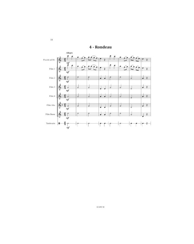 Le rêve de Tom - Pour Ensemble de Flûte - Catherine Baert - Robert Martin