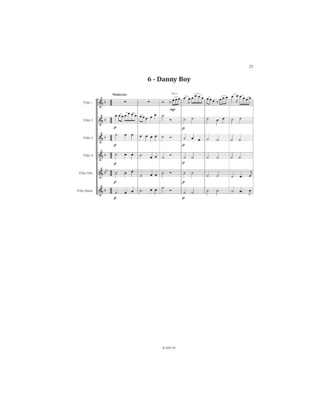Le rêve de Tom - Pour Ensemble de Flûte - Catherine Baert - Robert Martin