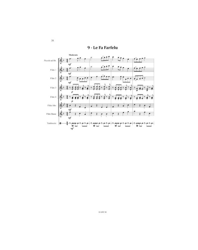 Le rêve de Tom - Pour Ensemble de Flûte - Catherine Baert - Robert Martin