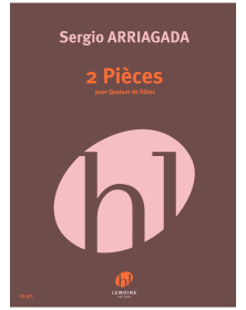 (2) Deux Pièces - Sergio Arriagada - Quatuor de flûtes - Henry Lemoine