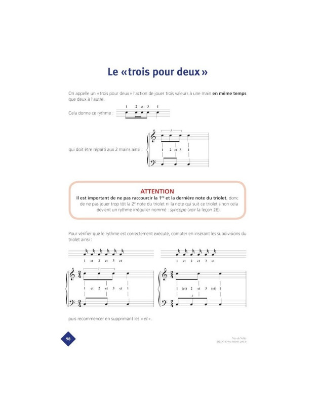 Méthode Tagrine Vol.2 - Piano - Nathalie Béra-Tagrine - Van de Velde