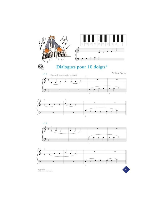 Méthode Tagrine Vol.1 - Piano - Nathalie Béra-Tagrine - Van de Velde