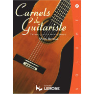 Carnets du guitariste Volume 2 - Yvon Rivoal - Editions Henry Lemoine