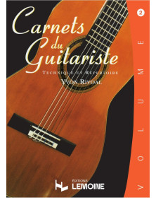Carnets du guitariste Volume 2 - Yvon Rivoal - Editions Henry Lemoine