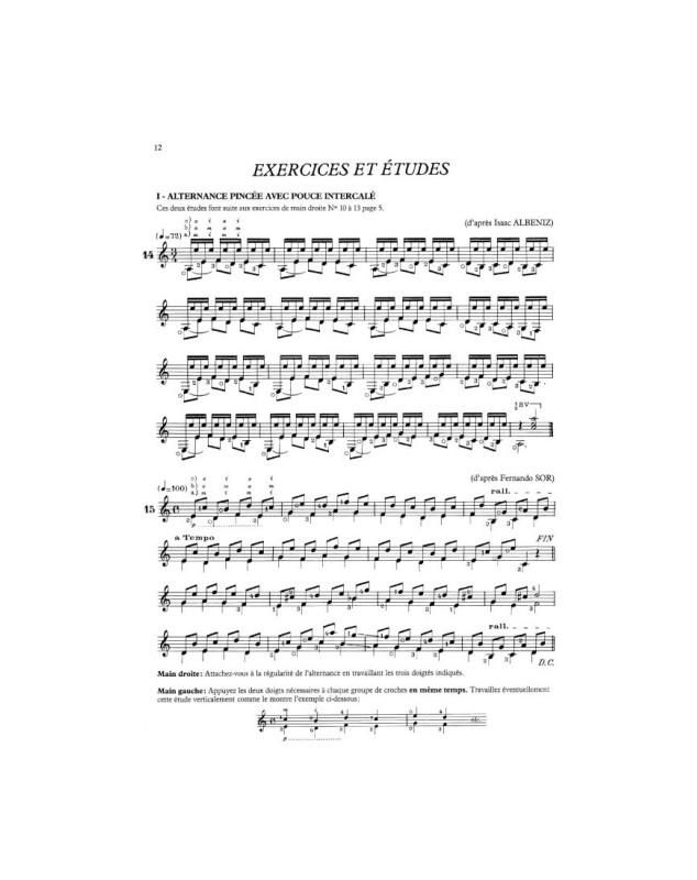 Carnets du guitariste Volume 2 - Yvon Rivoal - Editions Henry Lemoine