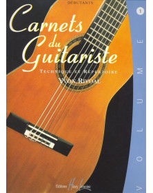 Carnets du guitariste Volume 1 - Yvon Rivoal - Henry Lemoine