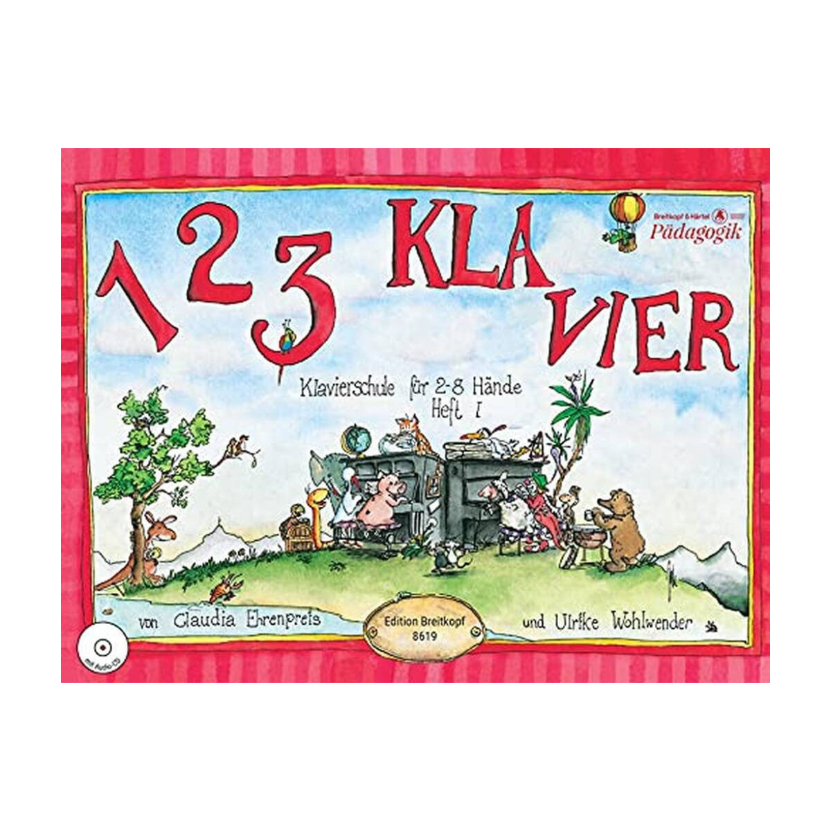 1 2 3 Klavier - Klavierschule für 2-8 Hände - Editions Breitkopf & Härtel