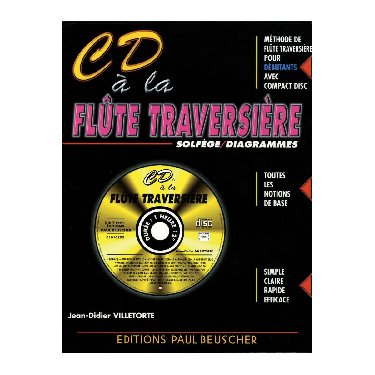 CD à la Flûte traversière - Editions Paul Beuscher