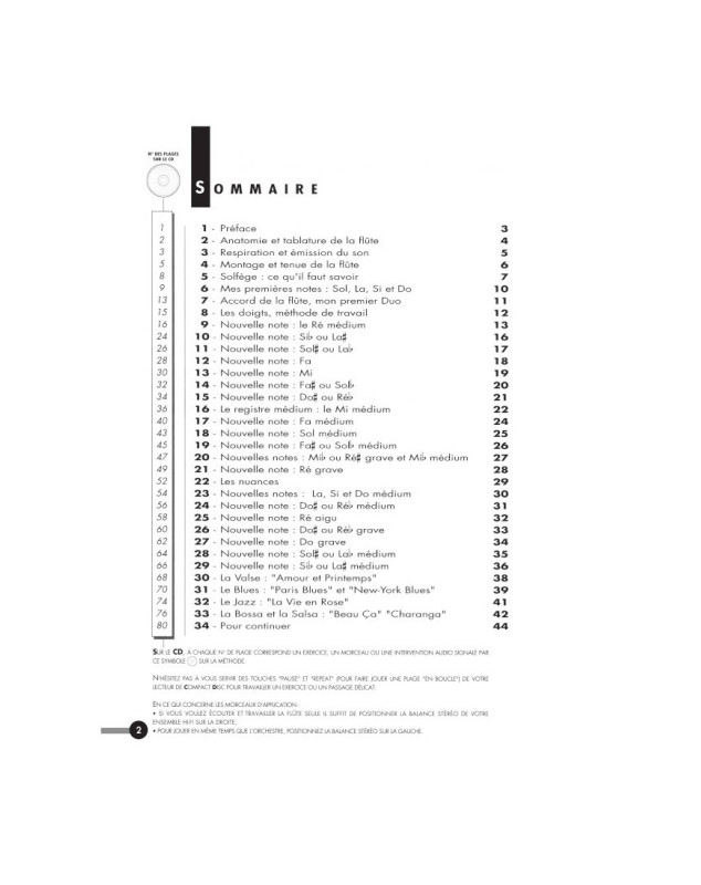 CD à la Flûte traversière - Editions Paul Beuscher