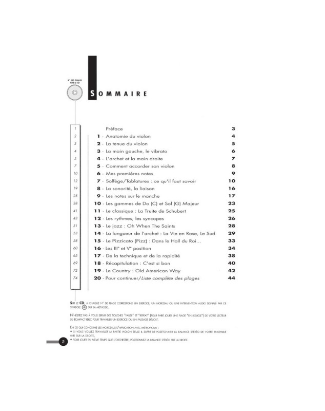 CD au Violon - Francis Darizcuren - Editions Paul Beuscher