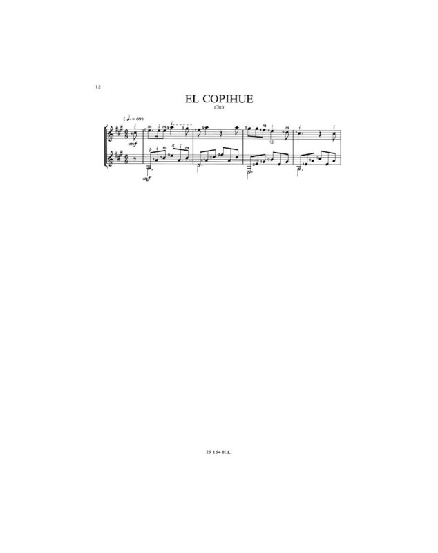 Chansons et Danses d'Amérique Latine Vol. D - Guitare - Henry Lemoine