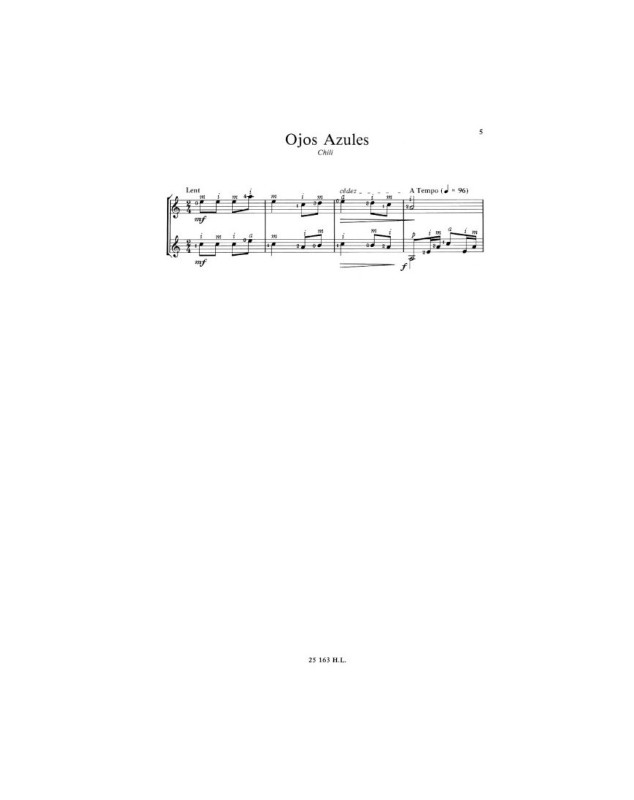 Chansons et Danses d'Amérique Latine Vol. C - 2 Guitares - Henry Lemoine