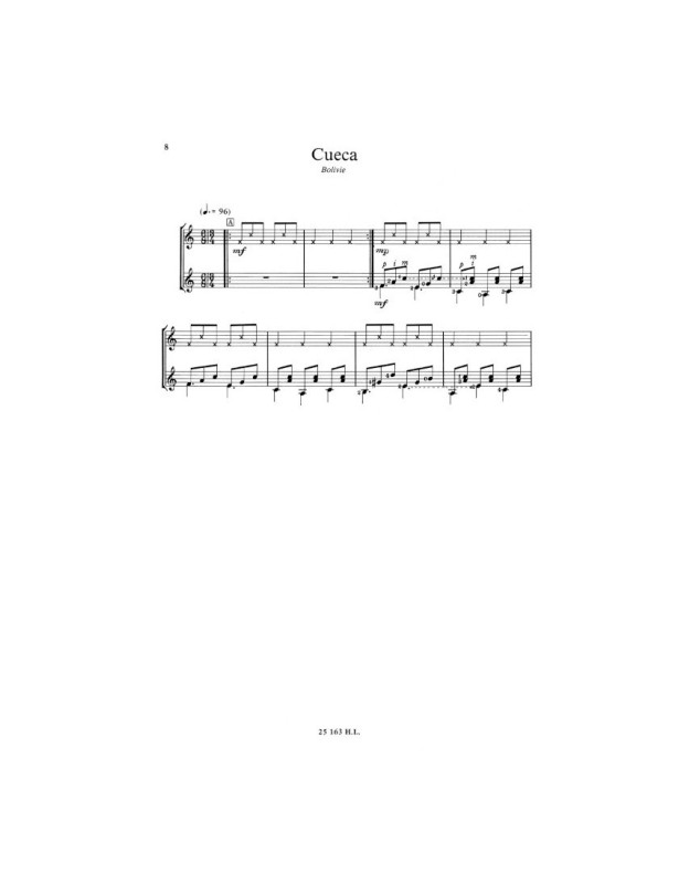 Chansons et Danses d'Amérique Latine Vol. C - 2 Guitares - Henry Lemoine