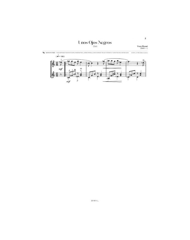 Chansons et Danses d'Amérique Latine Vol. A - 2 Guitares - Henry Lemoine