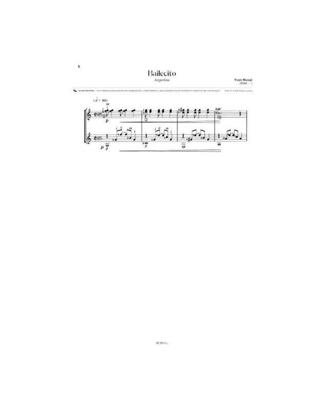 Chansons et Danses d'Amérique Latine Vol. A - 2 Guitares - Henry Lemoine
