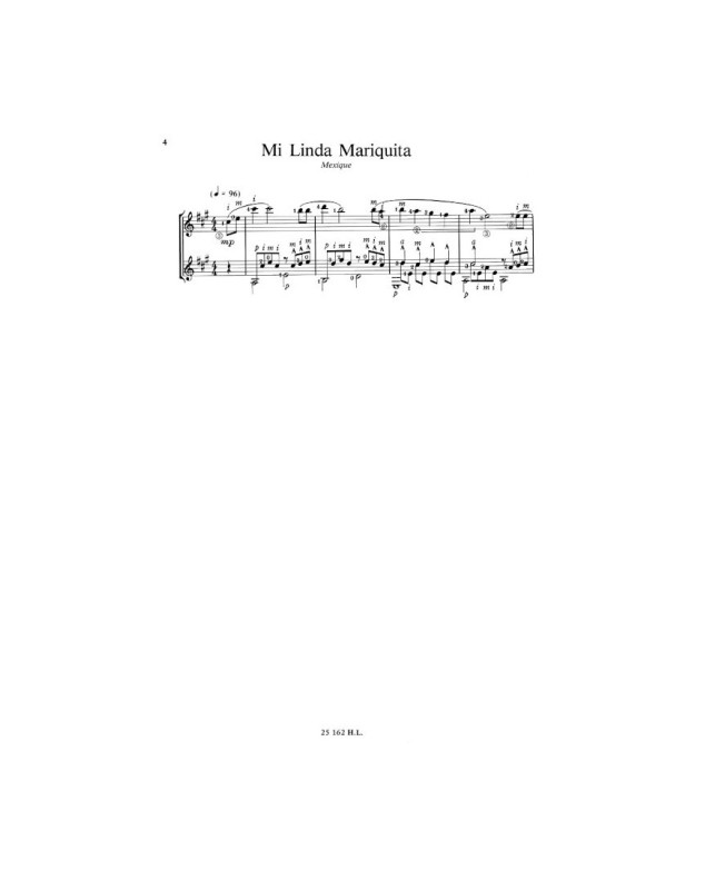 Chansons et Danses d'Amérique Latine Vol. B - 2 Guitares - Henry Lemoine