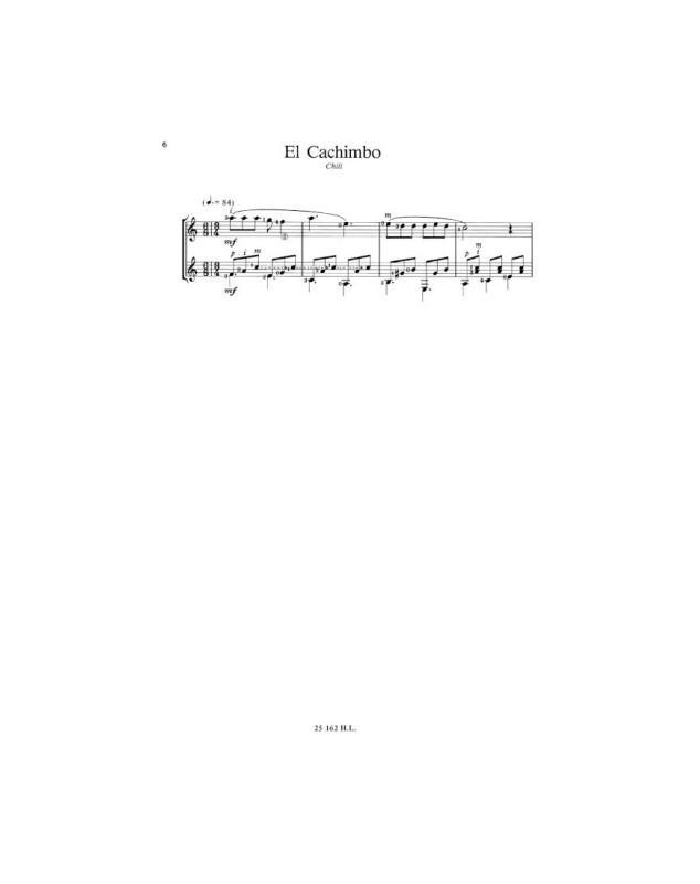 Chansons et Danses d'Amérique Latine Vol. B - 2 Guitares - Henry Lemoine
