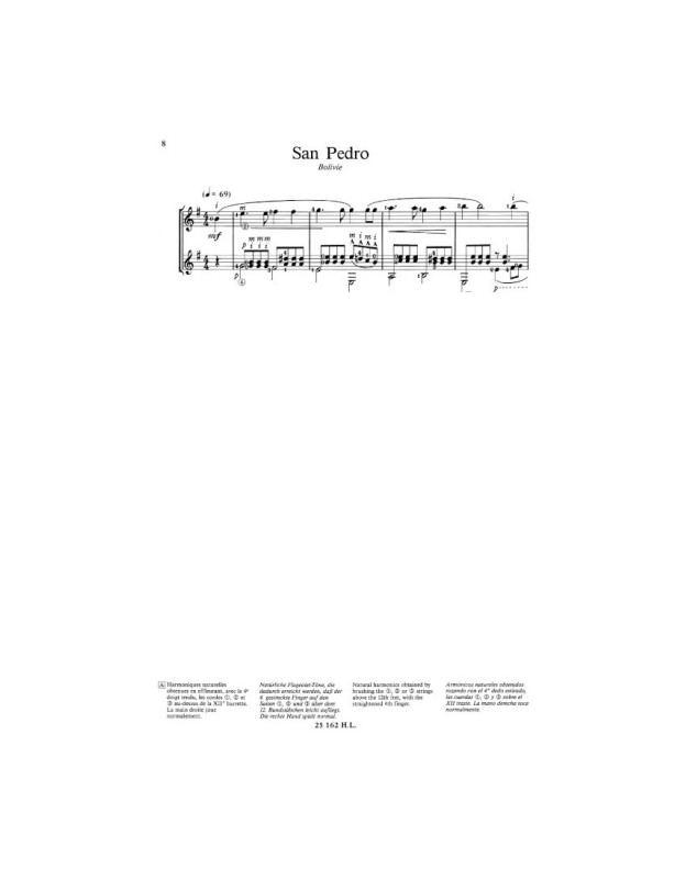 Chansons et Danses d'Amérique Latine Vol. B - 2 Guitares - Henry Lemoine