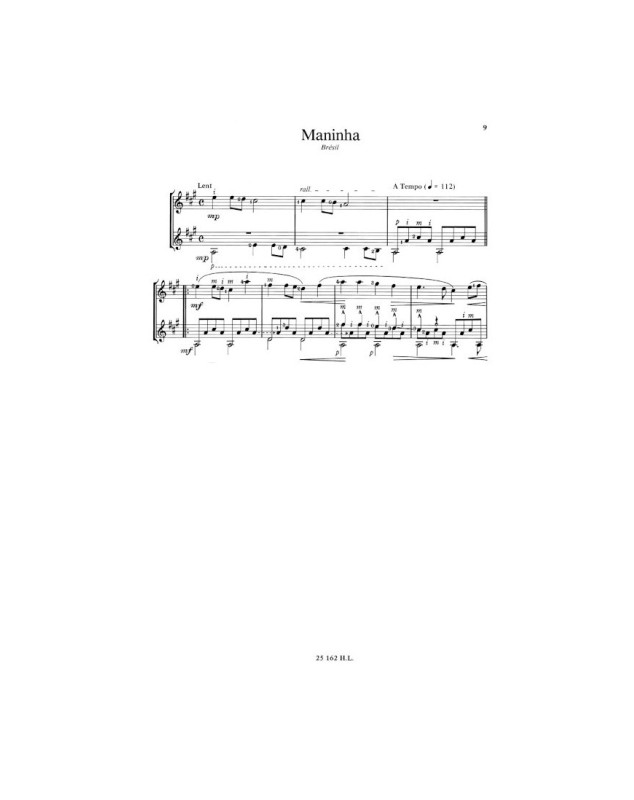 Chansons et Danses d'Amérique Latine Vol. B - 2 Guitares - Henry Lemoine