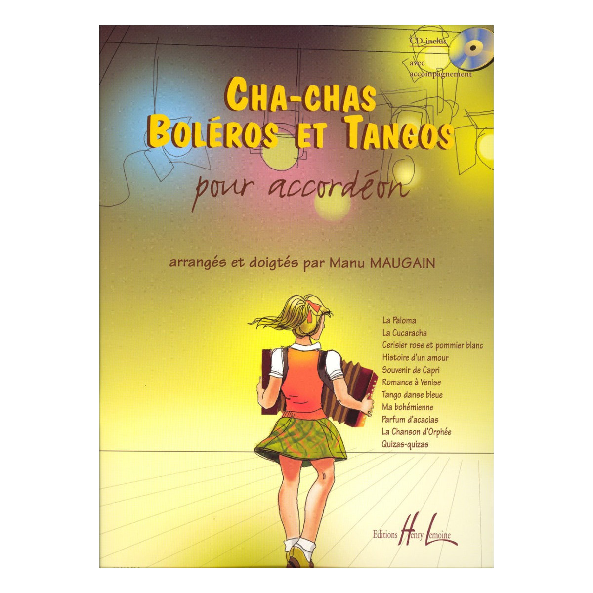 Cha-Chas Tangos et Boleros - Accordéon - Manu Maugain - Henry Lemoine