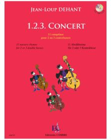 1.2.3. Concert - Jean-Loup Dehant - 2 ou 3 Contrebasses - Editions Combre