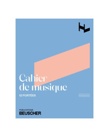 Cahier de Musique 12 portées petit format - 32 Pages