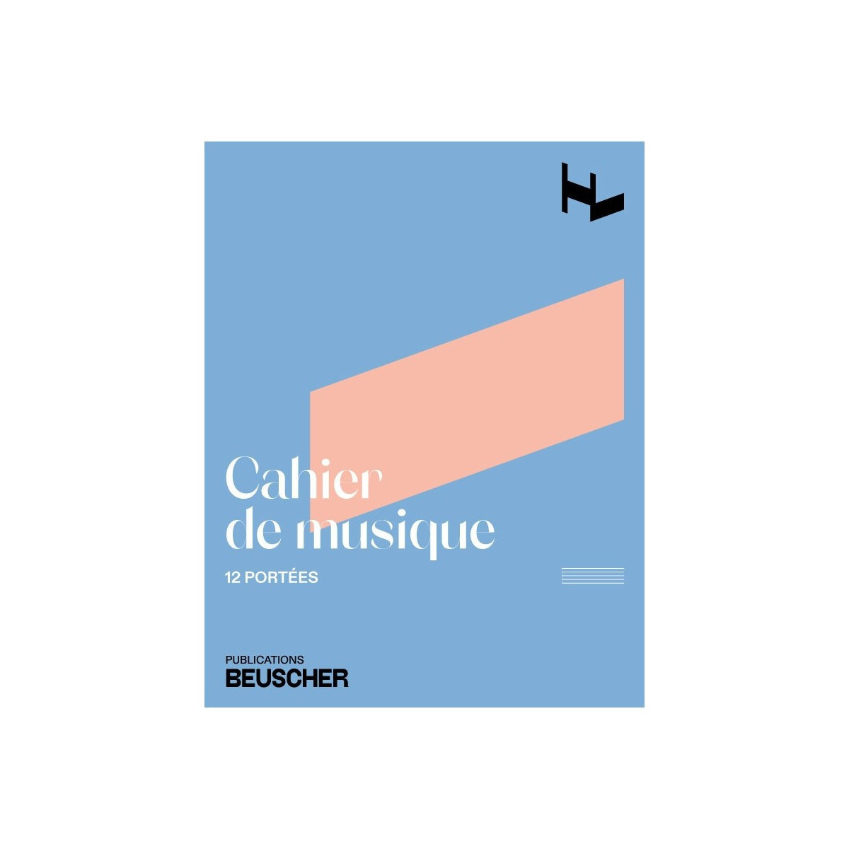 Cahier de Musique 12 portées petit format - 32 Pages