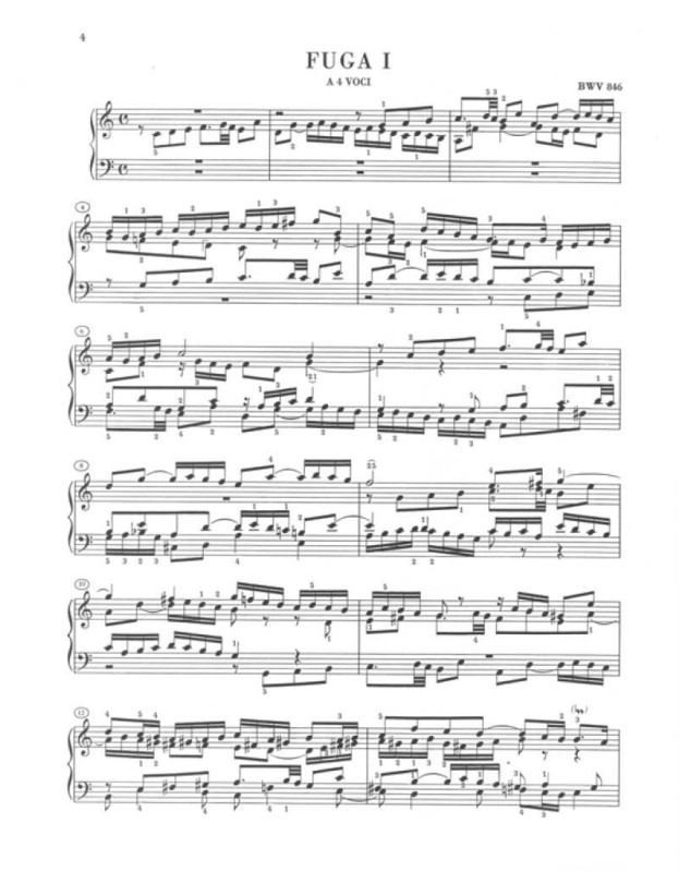 J.S. Bach : Le Clavier Bien Tempéré Vol. 1 - Henle Verlag Urtext
