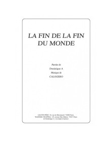 La Fin de la Fin du Monde - Calogero - Partition Chant, Piano , Guitare