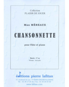 Chansonnette - Alto et Piano - Max Méreaux - Editions Pierre Lafitan