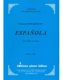 Española - Flûte et Piano - Francois Bocquelet - Ed. Pierre Lafitan