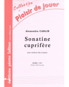 Sonatine Cuprifère (Saxhorn Alto) - Alexandre Carlin - Lafitan