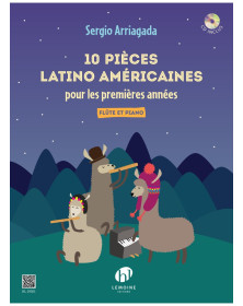 10 Pièces latino américaines - Flute et Piano - Arraigada - Henry Lemoine