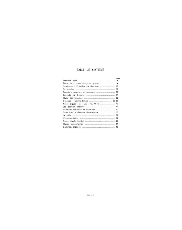 Le Hautboïste - méthode - André Caurette - Editions Combre