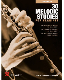 30 Melodic Studies for Clarinet - Paula Crasborn - De Haske