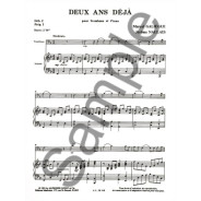 Deux Ans Déjà - Trombone et Piano - Galiègue Naulais - Alphonse Leduc