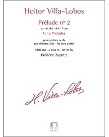 Prélude n° 2 - extrait des Cinq Préludes - Villa Lobos - Editions Durand